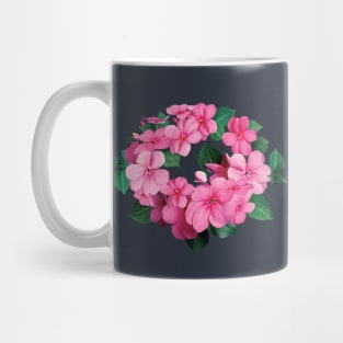 Impatiens - Circle of Pink Impatiens Mug